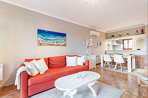 Wohnzimmer (Blick vom Fernseher)
